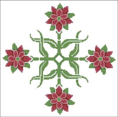 (image for) Floral Ornamental #031 Red Berry Blooms